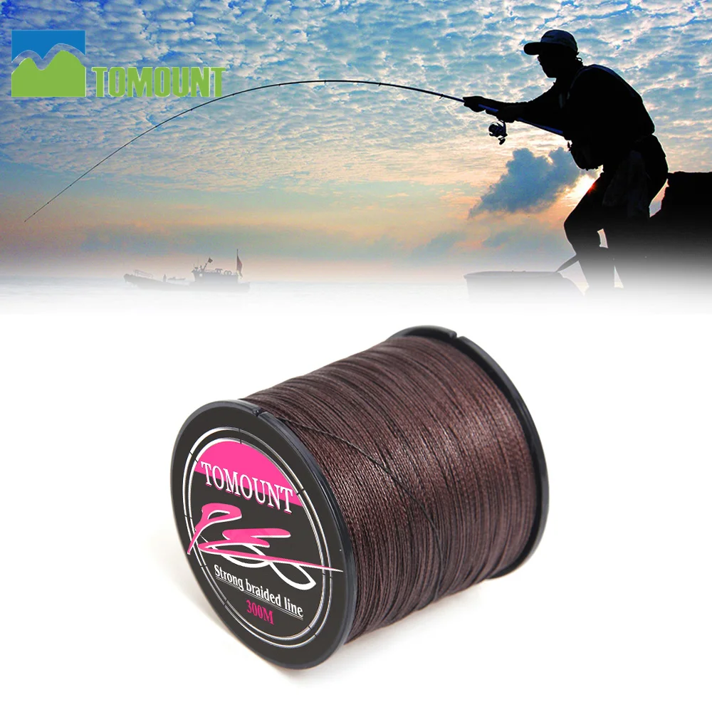 TOMOUNT Fishing Line 4 Strands Super Strong Multifilament PE Braided