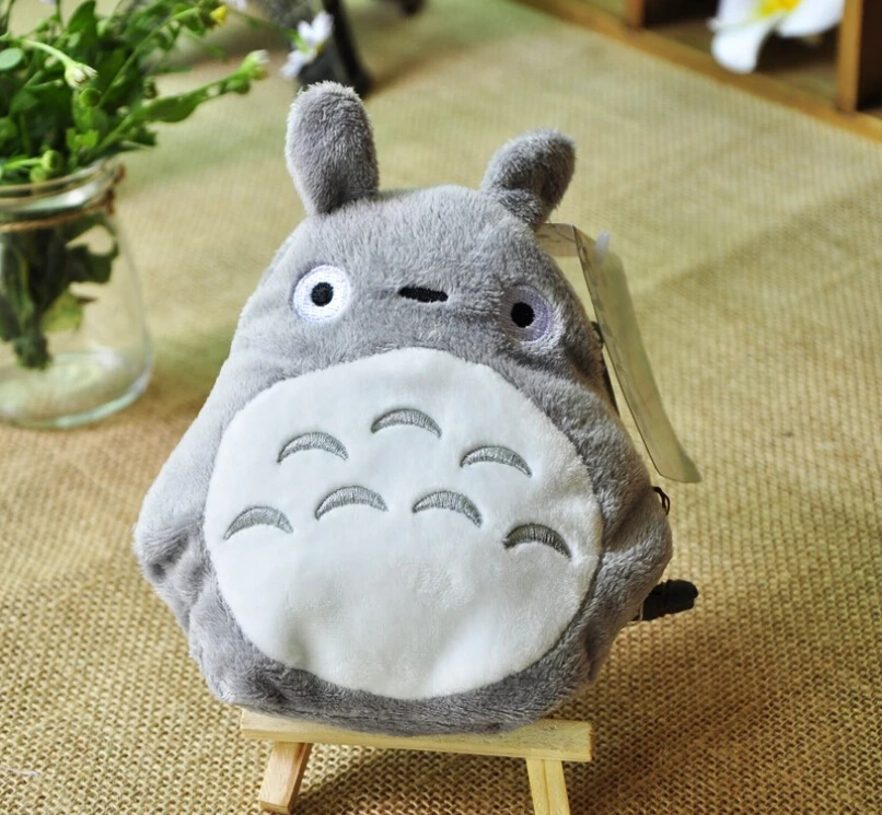 

12*11cm My Neighbor Totoro Plush Card Bag Spring Loop & Key Chain Stuffed Toys