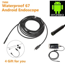 720P HD камера мини 7 мм эндоскоп USB осмотр бороскоп мини камера трубка змея водонепроницаемый HD эндоскоп для Android телефон ПК