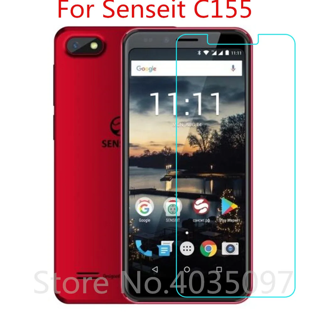 Закаленное стекло для Senseit C155 защита экрана 9H 2.5D Защитное телефона | Мобильные