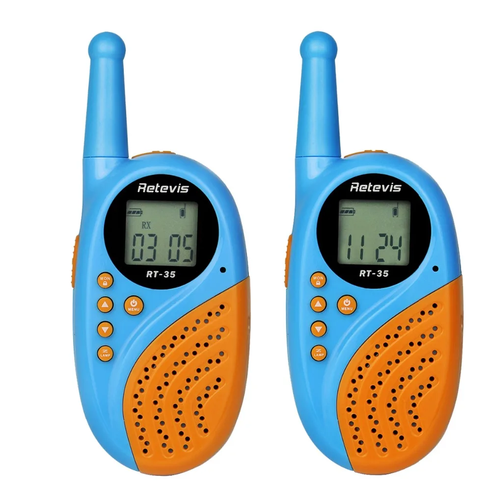 New Retevis RT-35 Kids Walkie Talkie UHF GMRS//FRS 22CH USB VOX Two-Way Radio