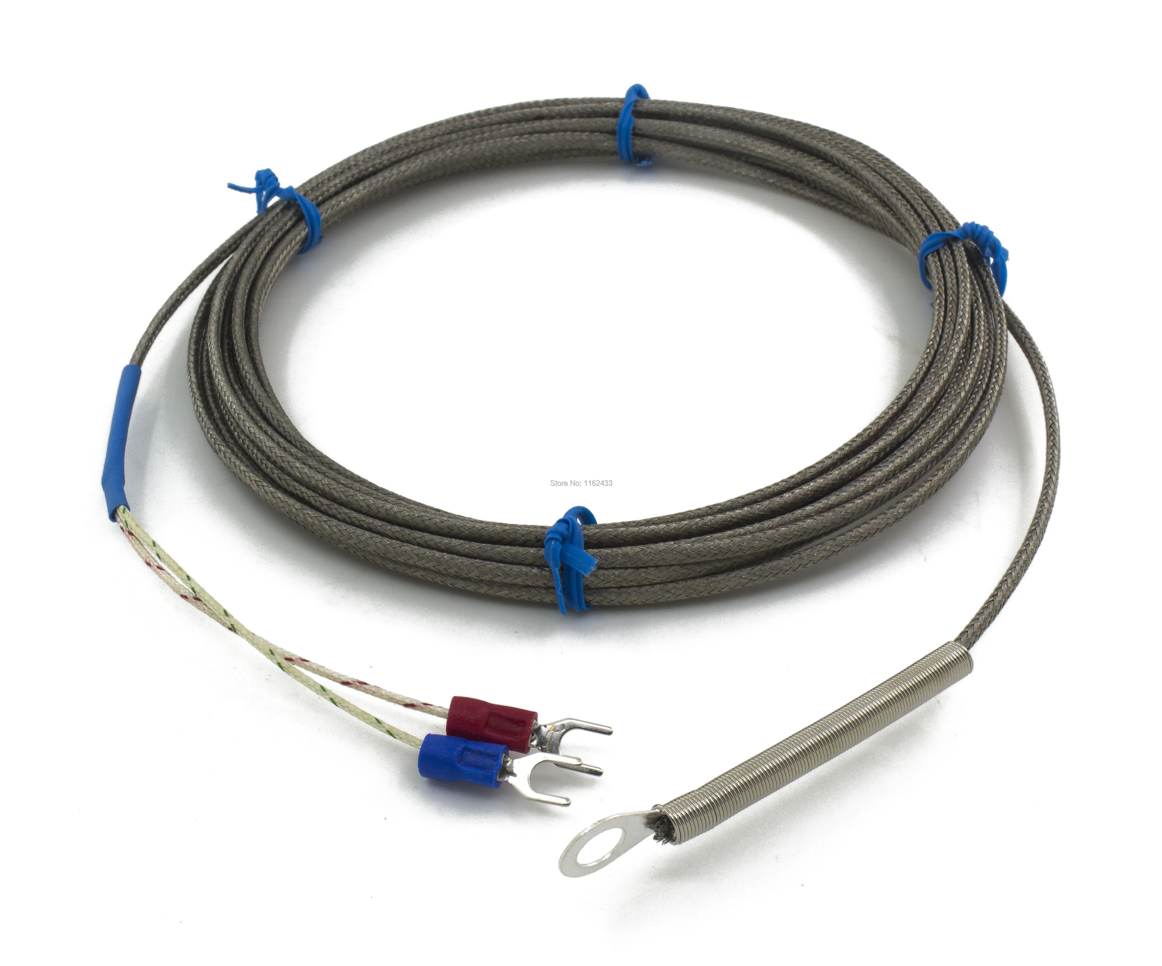 

FTARR01 K E type 4m metal screening cable 5mm 6mm diameter hole ring head thermocouple