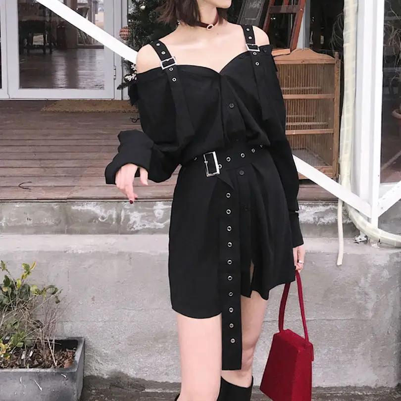 Vintage-Hard-Black-Spaghetti-Strap-Dress-Female-Harajuku-Gothic-New-Arrival-Off-Shoulder-Sexy-Shirt-Dress_