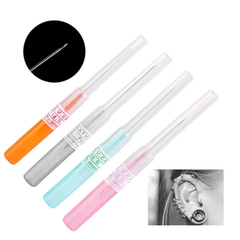 

1Pc Disposable 14G 16G 18G 20G Body Jewelry Steel Catheter Piercing Needles Supply Sterilized Body Tattoo Needles