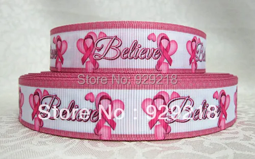 

wm 10 yards lot 7/8inch 22mm 107029 awareness design printec grosgrain ribbon