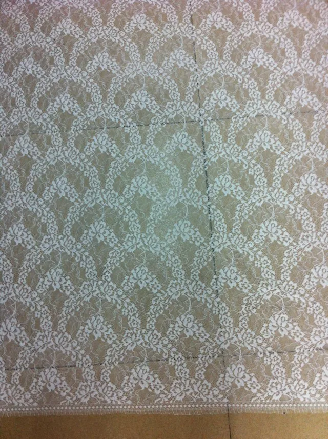 Spring&Summer dress lace scallop design eyelash lace