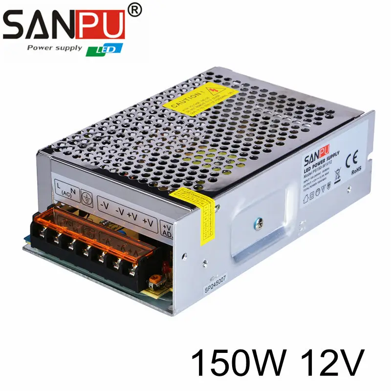 

LED Power Supply 12 V 150W LED Driver Power Adapter Switching 110V 220V to 12V Transformer Standard PS for 5050 3528 Strip LED