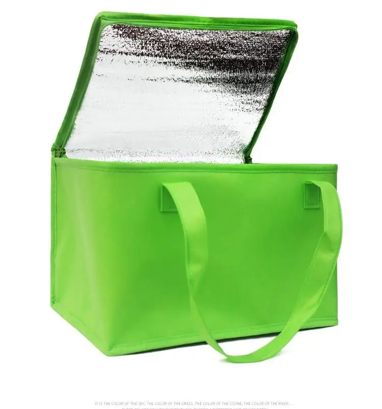 Foldable Large Cooler Bag Portable Food Cake Insulated Bag Aluminum Foil Thermal Box Waterproof Ice Pack Lunch box Delivery Bag