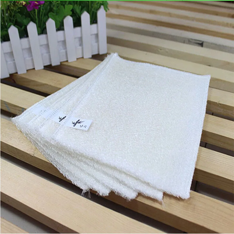

white dish cloth bamboo fiber washing dish towel magic Kitchen Scpuring pad cleaning wipping rags Kitchen Accessories EJ678857