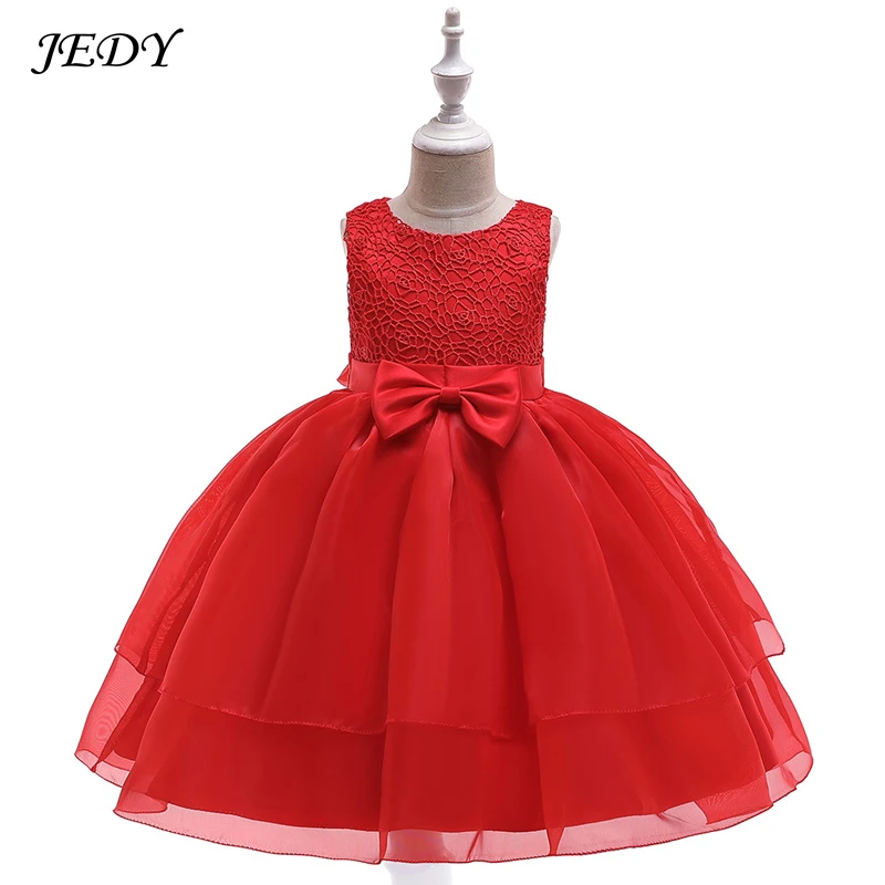2019 Girls Party and Wedding Dress for 3 To 8 Years Old Summer Sleeveless Kids Princess Dresses Baby Girl Clothes Bow Ball Gown | Детская