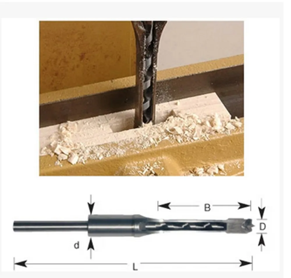 1PC 10MM HSS woodworking square hole drill bitsdrill holedrill core