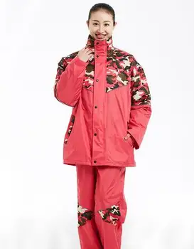 

Rain Pants Set Camouflage Raincoat Electric Car Moto Double Men and Women Adult Split Rain Coat Rain Women Jacket Adults 6R