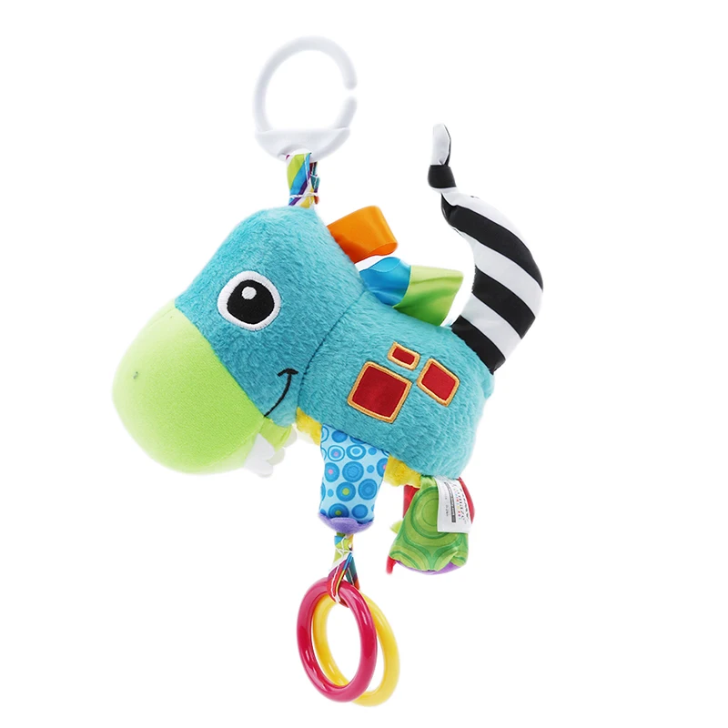 

The Dinosaur Hanging Bed Bell Infants Plush Toy Rubber Ring Newborn Dinosaur Kids Toy Baby Early Educational Toys