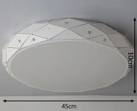 Круглый поверхностный монтаж минимализм современные светодиодные потолочные лампы для гостиной Кабинета спальни белый AC85-265V потолочный светильник - Цвет корпуса: B style - Dia45cm