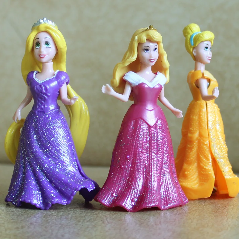 Disney Princess Toys 14pcs/Lot 8cm Pvc Action Figure Snow Shite Frozen Elsa Set Doll Dress Can Change Classic Toys For Girl Gift Disney Princess Toys 14pcs/Lot 8cm Pvc Action Figure Snow Shite Frozen Elsa Set Doll Dress Can Change Classic Toys For Girl Gift