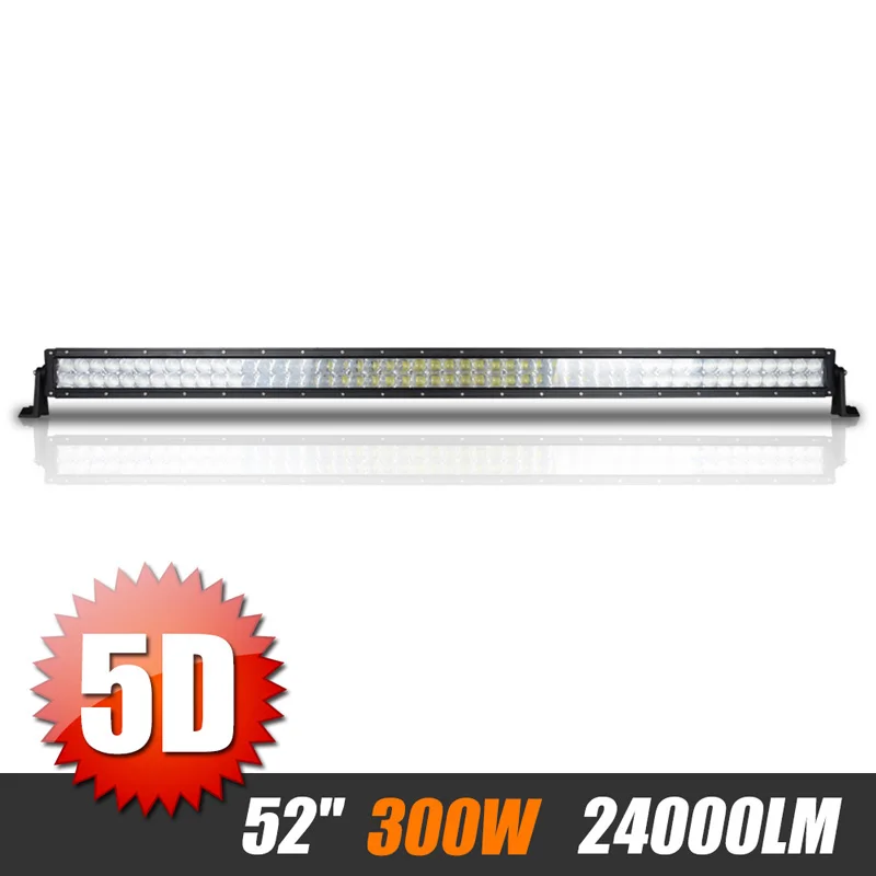 52 inch 500W 5D Offroad LED Light Bar Combo Beam Straight Lamp Work Light 12V 24V 6000K For JEEP UAZ Truck Tractor ATV SUV 4WD 52 inch 500W 5D Offroad LED Light Bar Combo Beam Straight Lamp Work Light 12V 24V 6000K For JEEP UAZ Truck Tractor ATV SUV 4WD