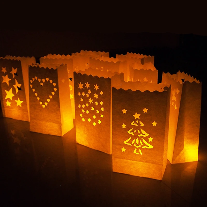 Подсвечник для чая в форме сердца Luminaria sky 20 шт./лот бумажный фонарь подсвечник
