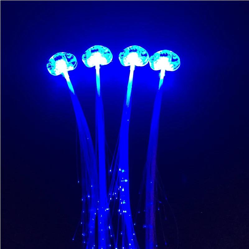 

Flashing Clip Hairpin Blue Hair Glow Hair Braid Luminous Toy For Class party Concert Wedding Celebration Glow party supplies