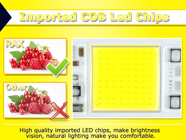 COB светодиодный чип 20 Вт 30 Вт 50 Вт светодиодный чип 220 В Smart IC IP65 для Светодиодный прожектор Холодный/теплый белый