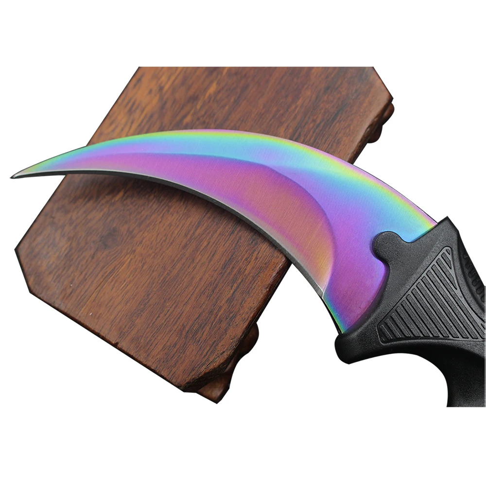 CSGO нож керамбит тренировочный с фиксированным лезвием многофункциональный