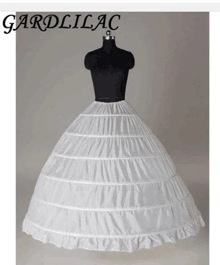 In stock Ball gown 6 hoops petticoat Underskirt 6 hoops Wedding Accessories hoop skirt-in