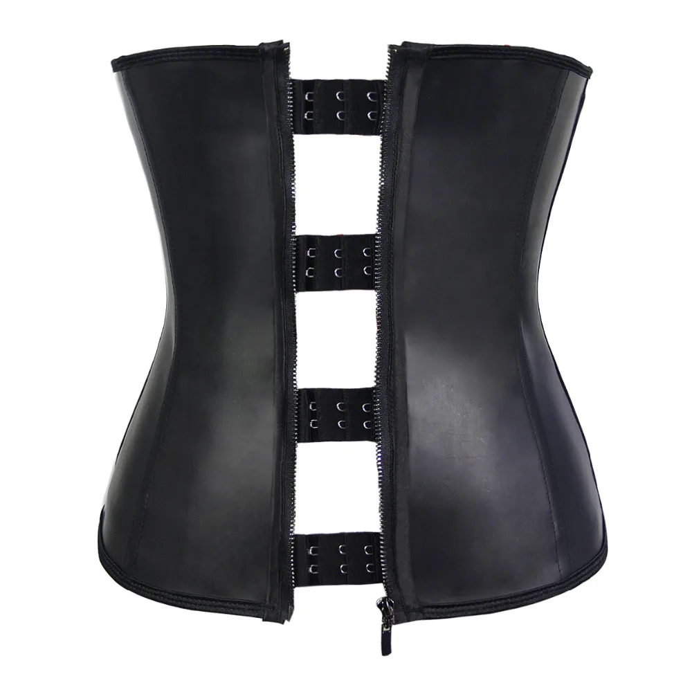 New Zipper Hooks Combo Rubber Latex Waist Slimmer Corsets Under bust