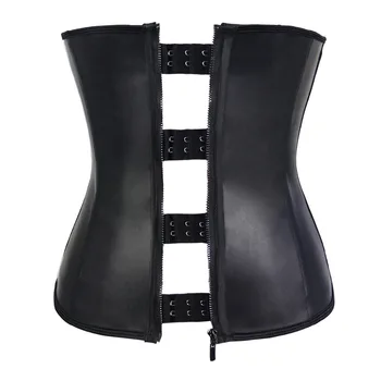 

New Zipper Hooks Combo Rubber Latex Waist Slimmer Corsets Under bust Waist Cincher Zipper And Clip Women Waist Shaper