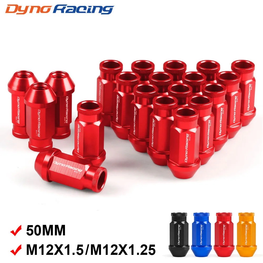 Dynoracing заготовки Алюминий гоночный Колесные гайки M12X1.5/M12X1.25 для Honda для Ford для Toyota 20 шт./компл