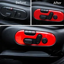 Автомобильные аксессуары, кнопка регулировки сиденья для mini cooper JCW john cooper works countryman F60, клетчатые розовые и красные чехлы