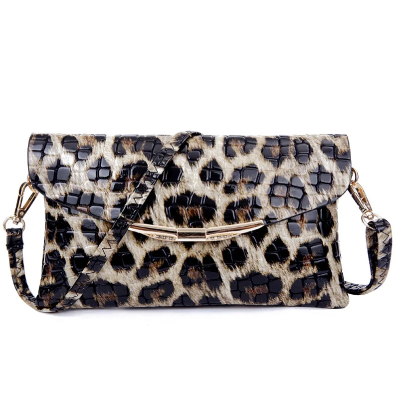 Fashion Women Clutch Bags Crocodile Pattern Leather Shoulder Bag Evening Clutch Wallet Purse ...