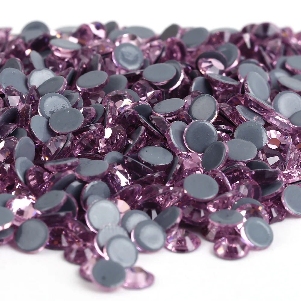 

Free Shipping! 1440pcs/Lot, ss10 (2.7-2.9mm) High Quality DMC Light Rose Iron On Rhinestones / Hot fix Rhinestones