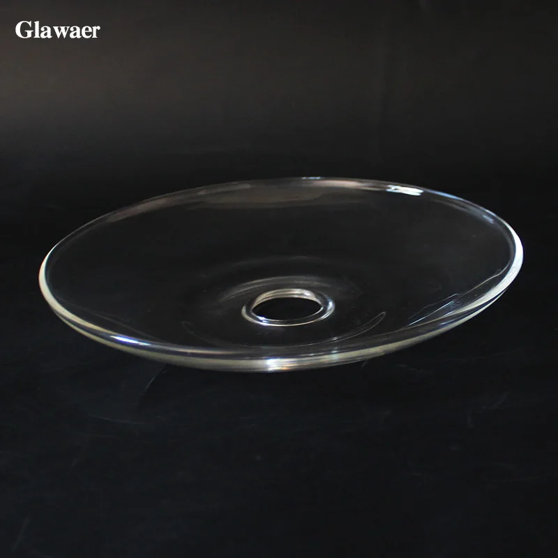 1pcs/lot glass shisha hookahs ashtray plate big disc chicha narguile accessories