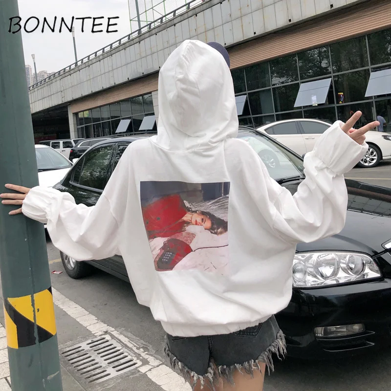 Hoodies Long Sleeve Hooded Female Casual Loose Fashion