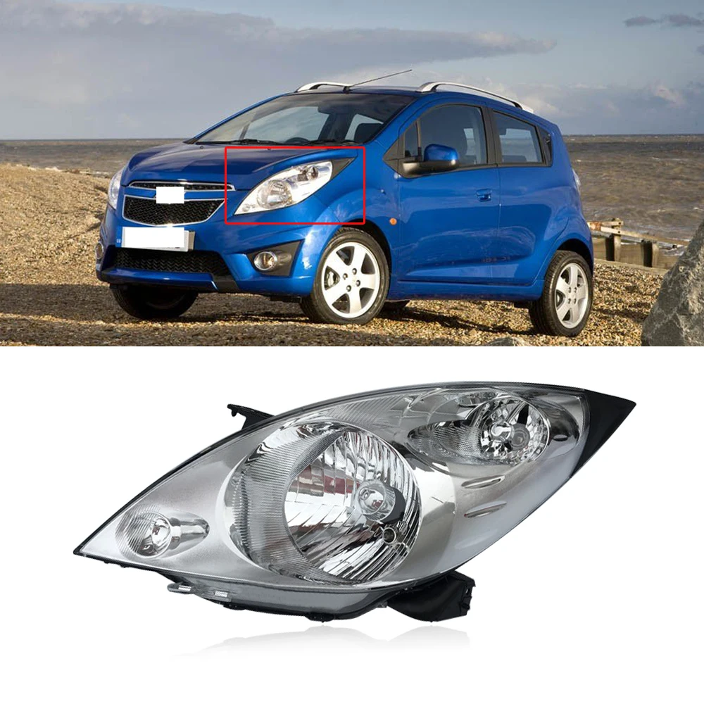 

CAPQX For Chevrolet Spark Front Bumper Headlight Head Lamp Driving Light DRL Daytime Light Running Lamp Headlamp Head Light Assy