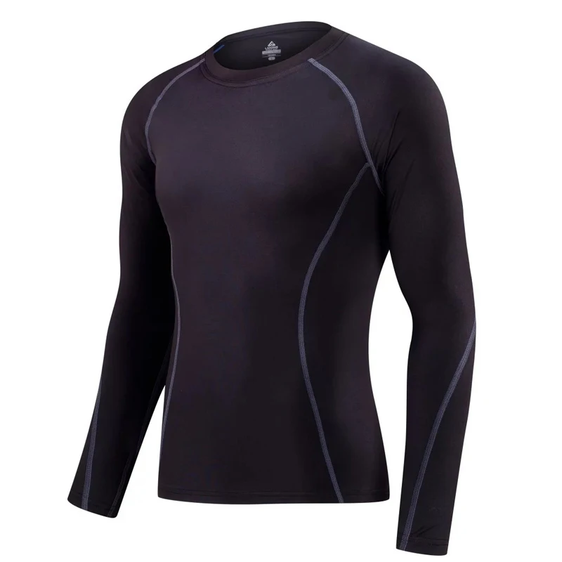 

Men's Fitness Quick-drying Underwear T-Shirt Warm Top Shirt Children's Compressed Thermal Underwear Rashgard Male Crossfit Shirt