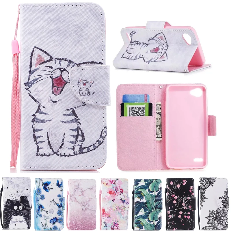 

Cute Wallet For LG Q6 Case Q6A Flip Animal Stand Phone Cases For LG Q6 Alpha Case PU Leather M700 for LG Q6 Plus Cover Holder