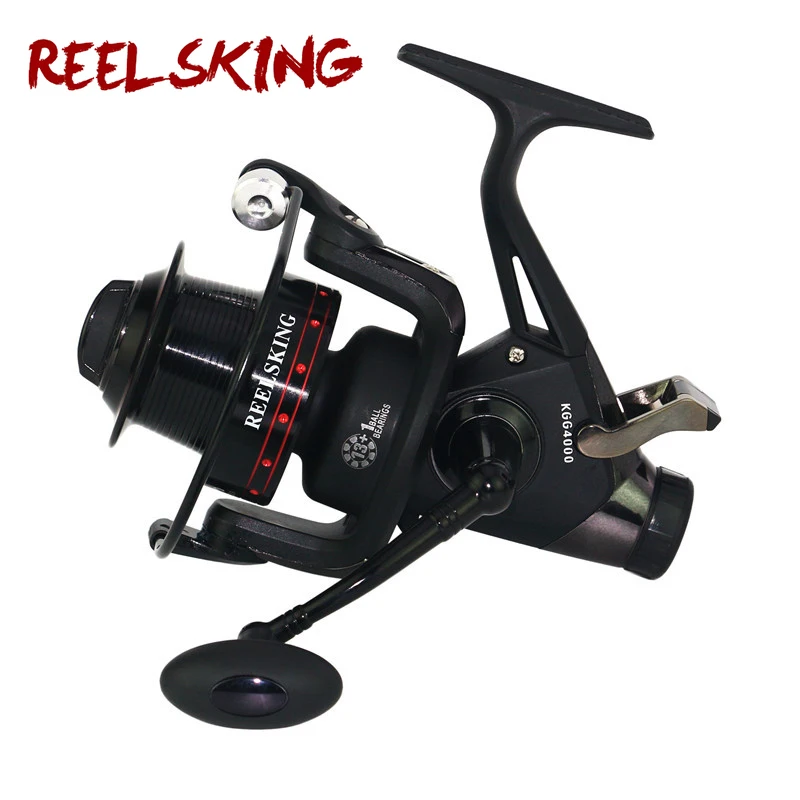 Roda de Freio Carretel de Pesca Carpa tipo de tipo de Barco de Pesca Carretilhas de Pesca Roda de Fiar Yumoshi Nova Duplo Roqueiro Cnc Barco de Pesca Roda Fiação Carretel Kgg
