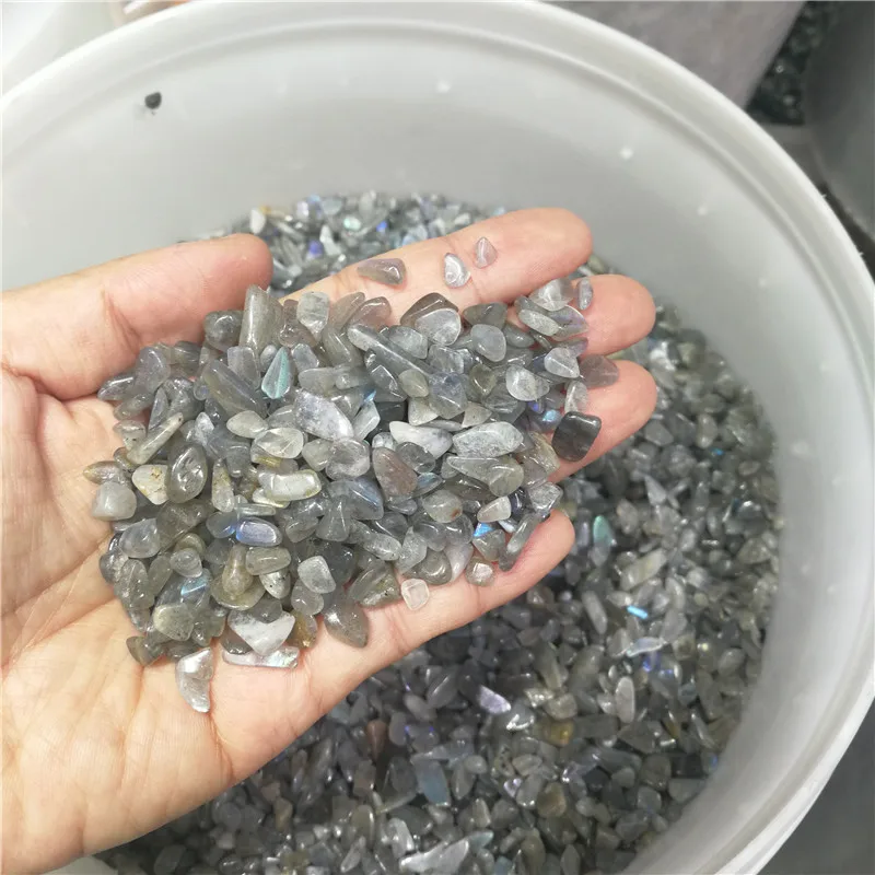 

Labradorite gray moon stone Tumbled Stones Natural Crystals minerals Aquarium flowerpot decoration Feng shui furnishing articles