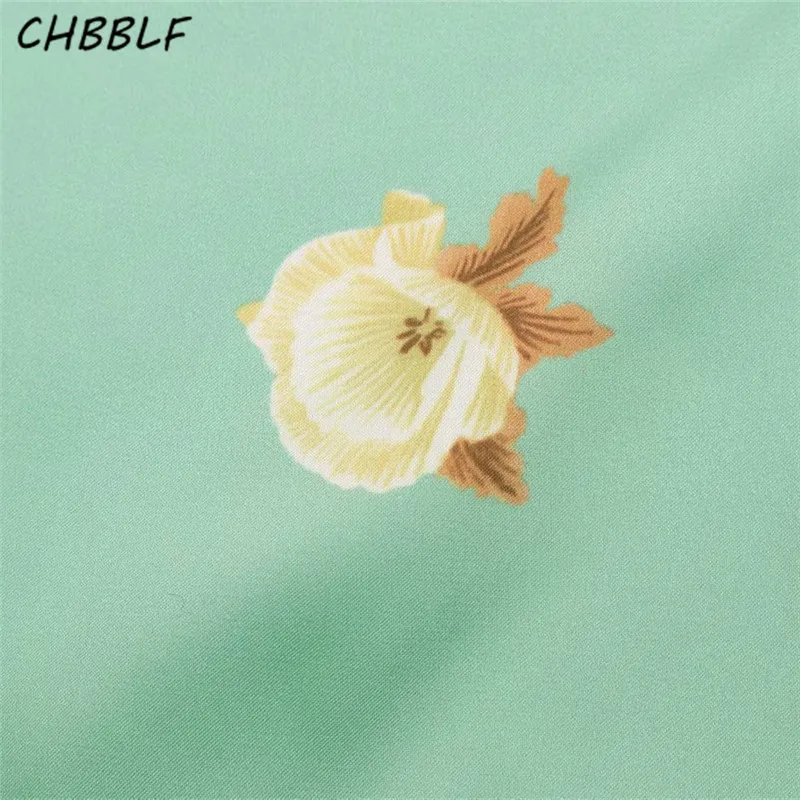 Женское платье до середины икры CHBBLF Повседневное с цветочным принтом и