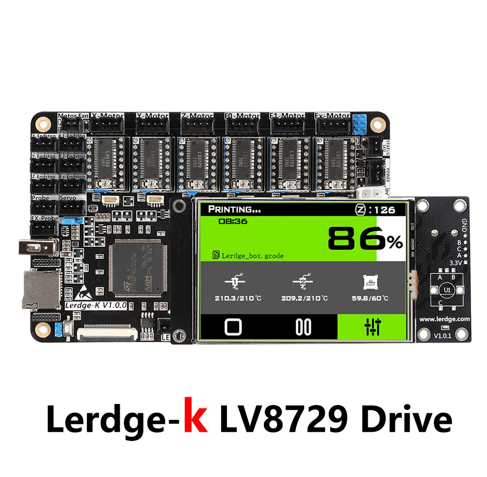 LERDGE 3D طابعة مجلس الذراع 32Bit تحكم اللوحة ل 3d تحكم الطابعة اللوحة طاقم شاشة تعمل باللمس Diy NTC100K PT100 LERDGE 3D طابعة مجلس الذراع 32Bit تحكم اللوحة ل 3d تحكم الطابعة اللوحة طاقم شاشة تعمل باللمس Diy NTC100K PT100