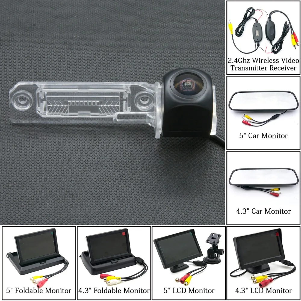 

1080P MCCD Fisheye Starlight Car Rear View Wireless Camera For VW Passat CC Polo Jetta Golf Caddy Touran Sagitar Skoda Superb