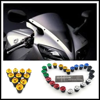 

2018 motorcycle Windshield Windscreen Fastener Spike Bolts kit Screw Nuts for Aprilia ETV1000 V4R Husqvarna TC85 TC125 TE125