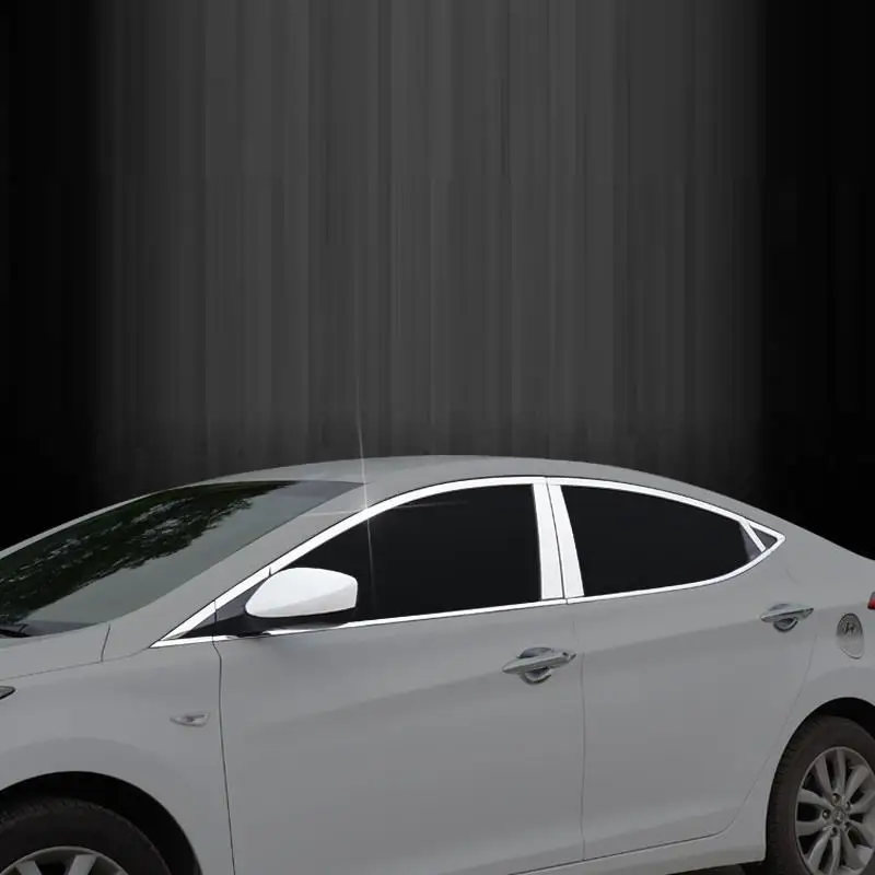 

Door Handle Window Body Exterior Durable Modified Auto Automobile Trim Modification Sticker Strip 17 18 19 FOR Hyundai Elantra