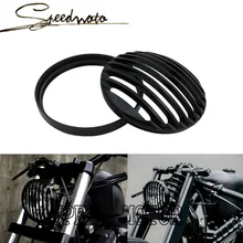 НОВЫЙ Черный Алюминиевый мотоциклов Фара Гриль Крышка для Harley Sportster XL 883 1200 Бесплатная Доставка