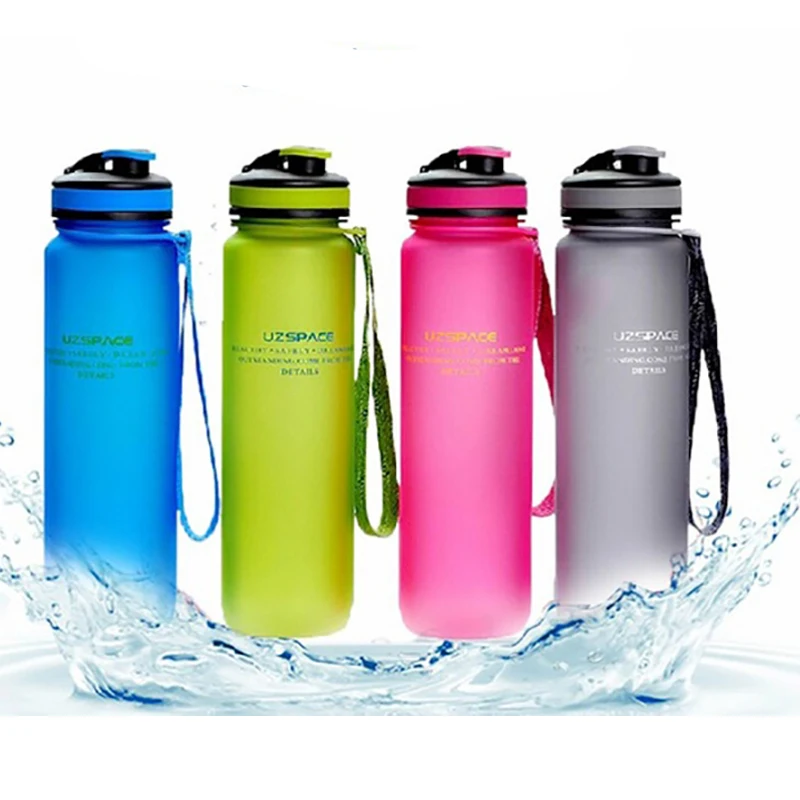 

650ml 1000ml BPA Free Leak Proof Sports Seal Water Bottle High Quality Tour Hiking Portable Water bottle Plastic Drinkware