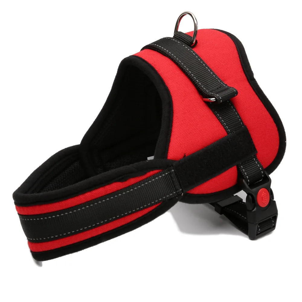 Hot Selling Heavy Duty Nylon Dog Pet Harness Padded Extra Big Large