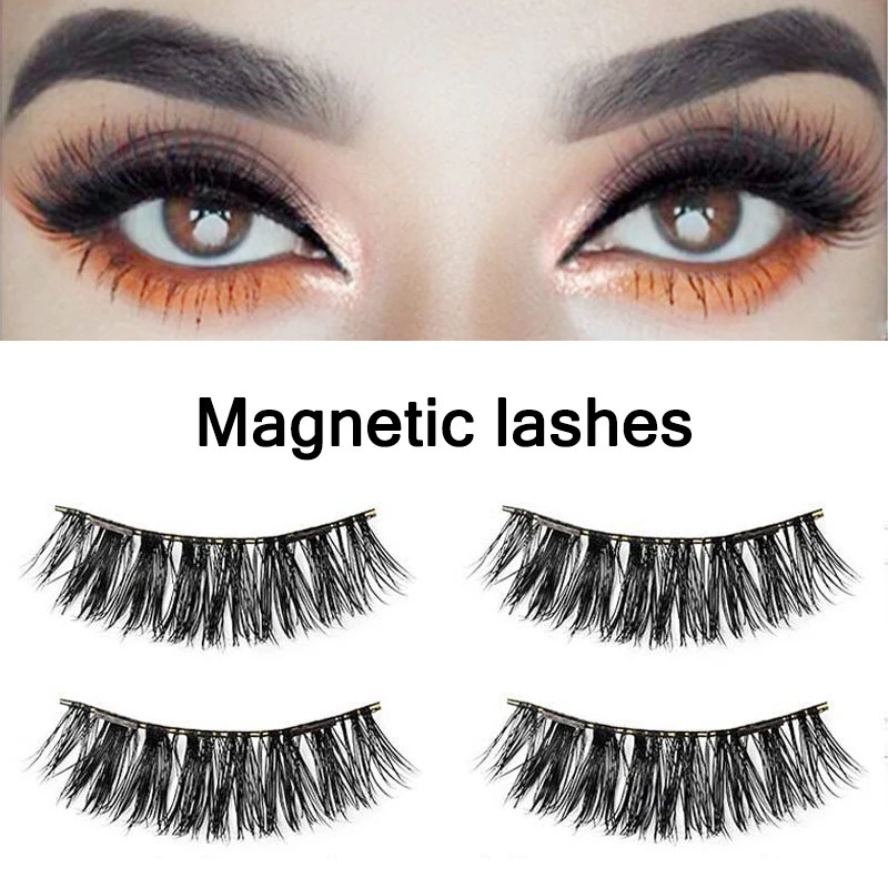 GXO BEAUTY 1 Set Black Eye Lashes False Eyelashes Glue