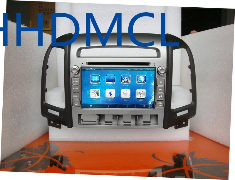 Best AHHDMCL Car Multimedia Player DVD Radio Stereo Audio GPS Navigation For Hyundai Santa Fe 2010 2011 2012 5