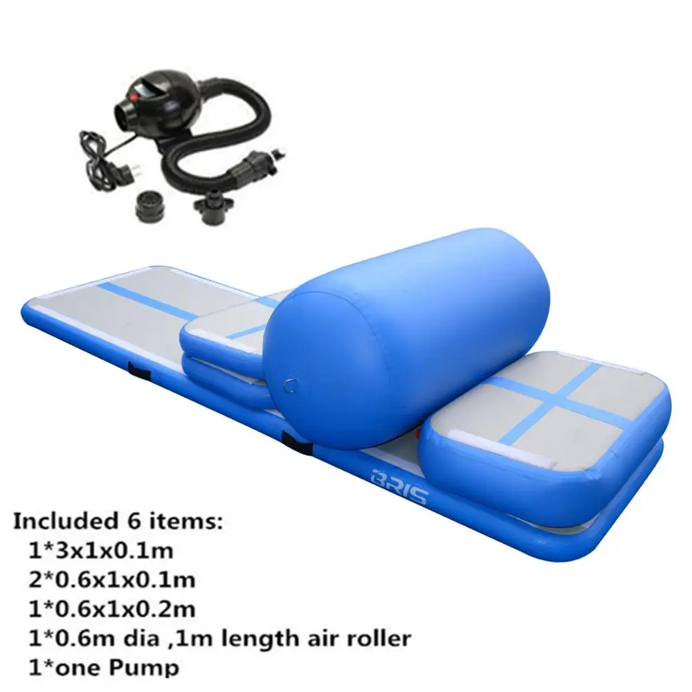 Комплект герметичный DWF надувной воздушный сушильный трек для продажи, надувной Airtrack гимнастический - Цвет: Синий