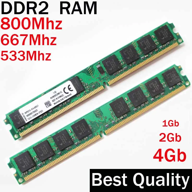 1 جرام 2 جرام 4 جيجابايت ddr2 800 667 533 ميجا هرتز ذاكرة رام ddr2 2 جيجابايت 800 ميجا هرتز/1 2 4 جيجابايت 4 جيجابايت 800 ddr 2 pc2-6400 ddr2 ذاكرة ddr2 رام ميموريال